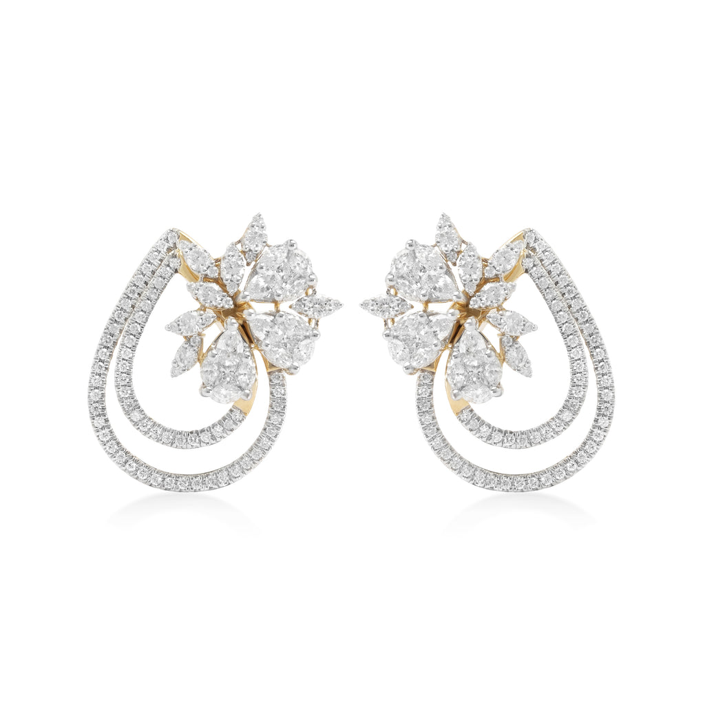 Santayana Diamond Designer Earrings | Fiona Diamonds